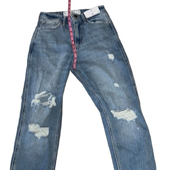 Hollister Curvy High-Rise Mom Jean Distressed Denim NEW Sz 25 1R - Picture 4 of 7